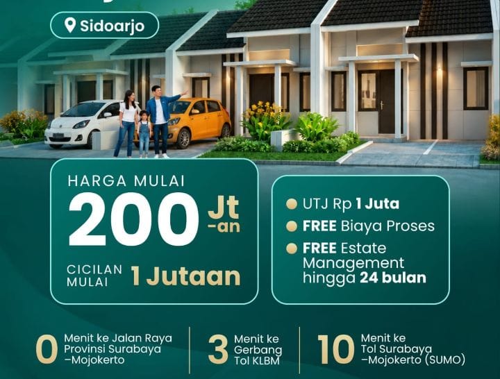Rumah Modern Type 72 Gresik